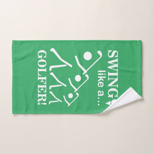 Swing als een golfer golf handdoek (Handdoek)