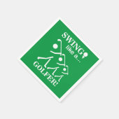 Swing als een golffeestje servet (Hoek)