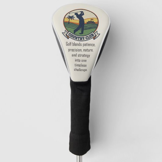 Swing Als een Legende Golfheadcover (Voorkant)