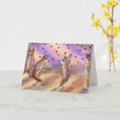 Swing, Baby, Swing! Verjaardag KAART (Gele Bloem)