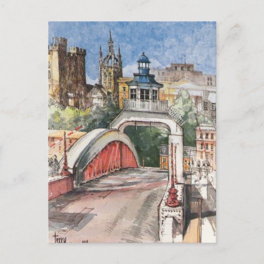 Swing Bridge-Briefkaart Briefkaart (Voorkant)