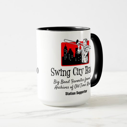 Swing City Radio - 15oz Mok (Voorkant rechts)