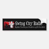 Swing City Radio - Bumpersticker (Voorkant)