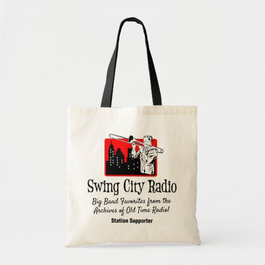 Swing City Radio Canvas tas (Voorkant)