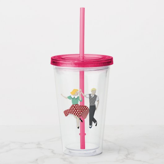 Swing Couple Acryl Drinkbeker (Voorkant)