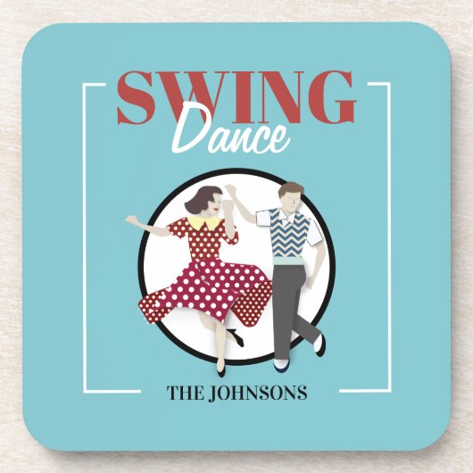 Swing Dance Bier Onderzetter (Voorkant)