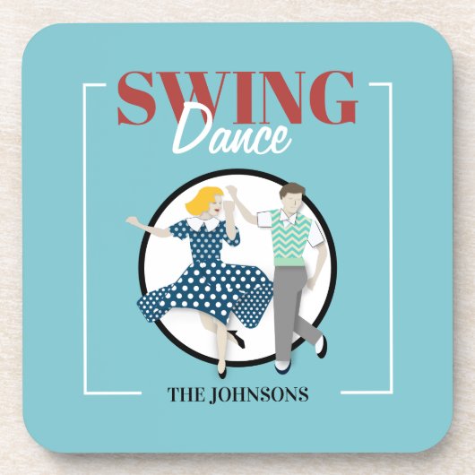 Swing Dance Bier Onderzetter (Voorkant)