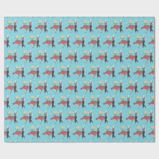 Swing Dance Cadeaupapier (Vlak)