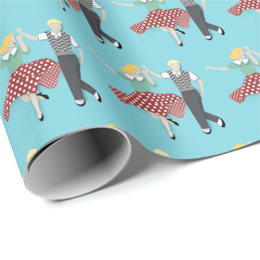 Swing Dance Cadeaupapier (Rol Hoek)