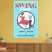 Swing Dance Canvas Afdruk (Insitu (Woonkamer))
