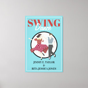 Swing Dance Canvas Afdruk