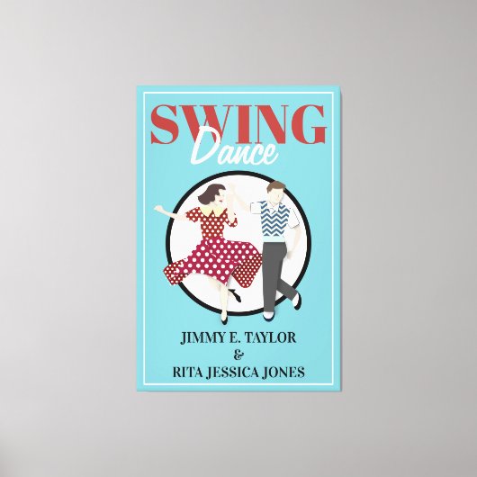 Swing Dance Canvas Afdruk (Voorkant)