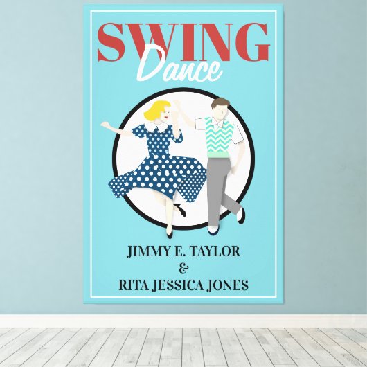 Swing Dance Canvas Afdruk (Insitu (Houten vloer))