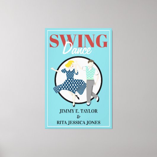 Swing Dance Canvas Afdruk (Voorkant)