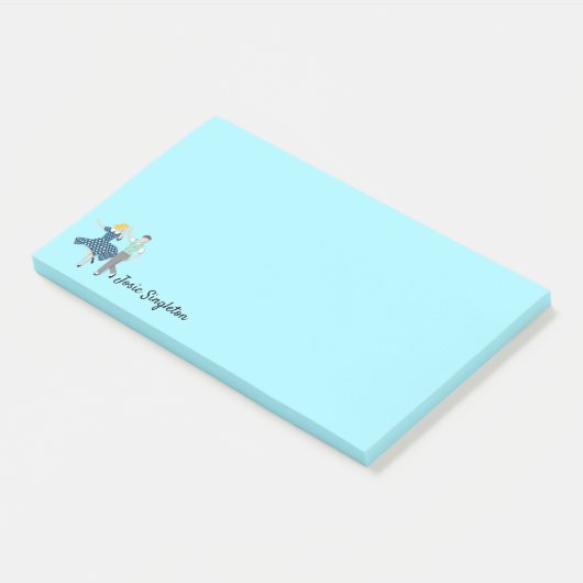 Swing Dance Couple Post-it® Notes (Schuin)