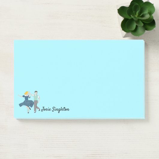 Swing Dance Couple Post-it® Notes (Kantoor)