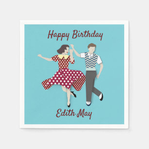 Swing Dance Couple Servet