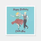 Swing Dance Couple Servet (Voorkant)