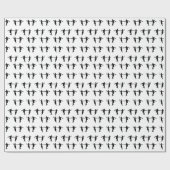 Swing Dance Couple Silhouettes Gift Wrapping Paper Cadeaupapier (Vlak)