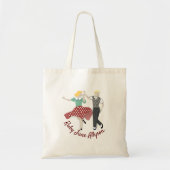 Swing Dance Couple Tote Bag (Voorkant)