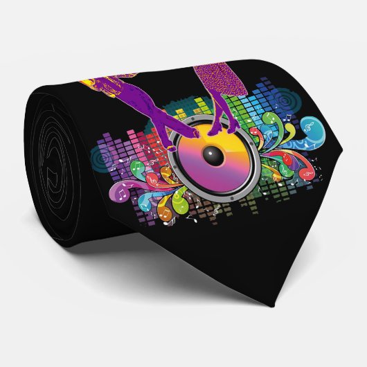 Swing Dance Coupon Record en Muziek slaat Stropdas (Opgerold)