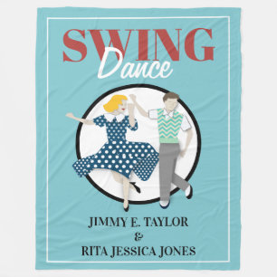 Swing Dance Fleece Deken