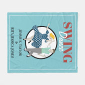 Swing Dance Fleece Deken (Voorkant (Horizontaal))