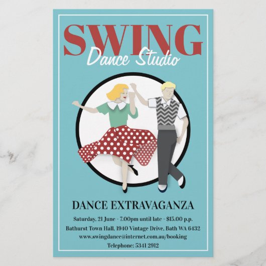 Swing Dance Flyer (Voorkant)
