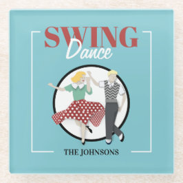 Swing Dance Glazen Onderzetter