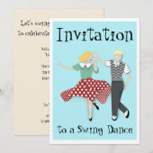 Swing Dance Kaart (Voorkant / Achterkant)