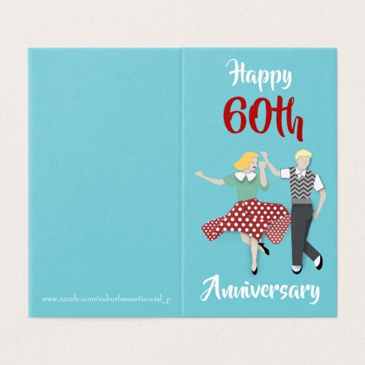 Swing Dance Kaart (Buitenkant ongevouwen)