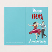 Swing Dance Kaart (Buitenkant ongevouwen)