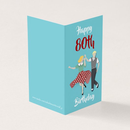 Swing Dance Kaart (Buitenkant)