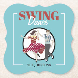 Swing Dance Kartonnen Onderzetters