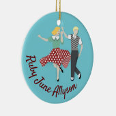 Swing Dance Keramisch Ornament (Rechts)