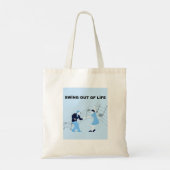 Swing Dance & Lindy Hop canvas tas uit het leven (Achterkant)