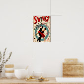  Swing Dance Night Poster (Keuken)