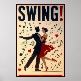  Swing Dance Night Poster