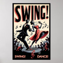 Swing Dance Night Poster