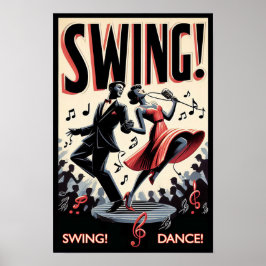  Swing Dance Night Poster