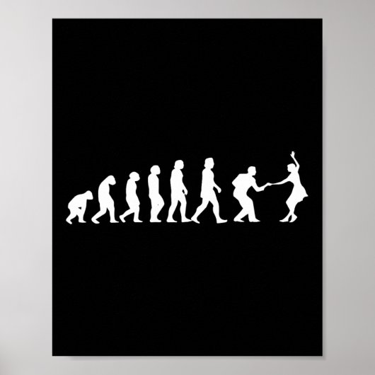 Swing Dance - Paar Dans - Lindy Hoppers - Swing Poster (Voorkant)