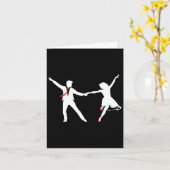 Swing Dance Paar - Dansschool Swing Dance Swin Kaart (Gele Bloem)