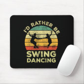 Swing Dance  Retro Cadeaucode in plaats van te tek Muismat (Met muis)