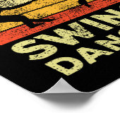 Swing Dance Retro Cadeaucode in plaats van te tek Poster (Hoek)