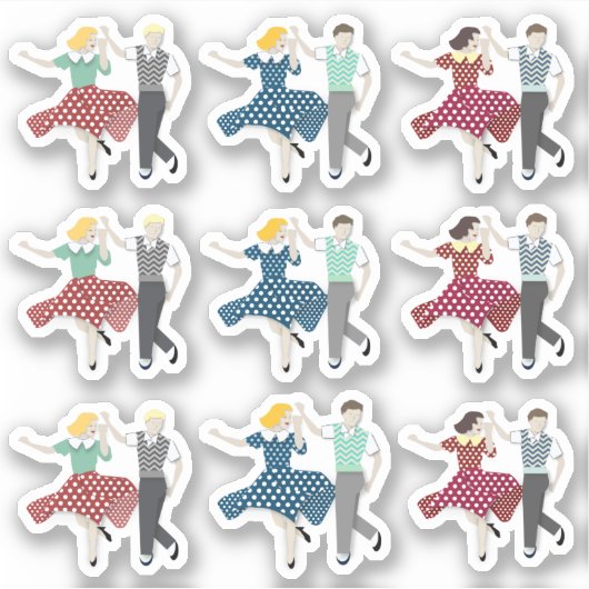 Swing Dance Sticker (Voorkant)