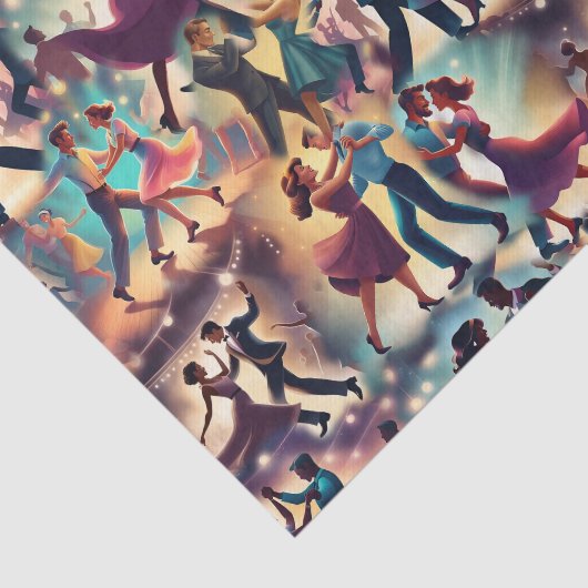 Swing Dance Tissuepapier (Detail)