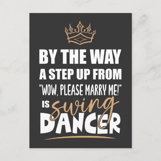 Swing Dancer is de Ultimate in Appeal. Leuk cadeau Briefkaart (Voorkant)