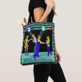 Swing Dancers Coupes met glans Tote Bag (Dichtbij)