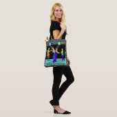Swing Dancers Coupes met glans Tote Bag (Op model)