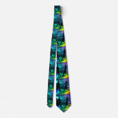 Swing Dancers Lights en Music Necktie Stropdas (Achterkant)